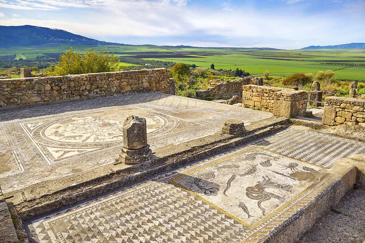 Mosaicos en Volubilis