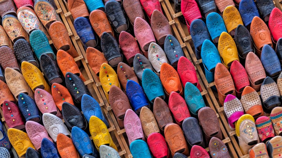 Babuchas de colores en Marruecos
