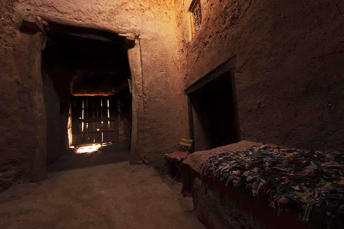 Interior de una casa en Ait Ben Haddou