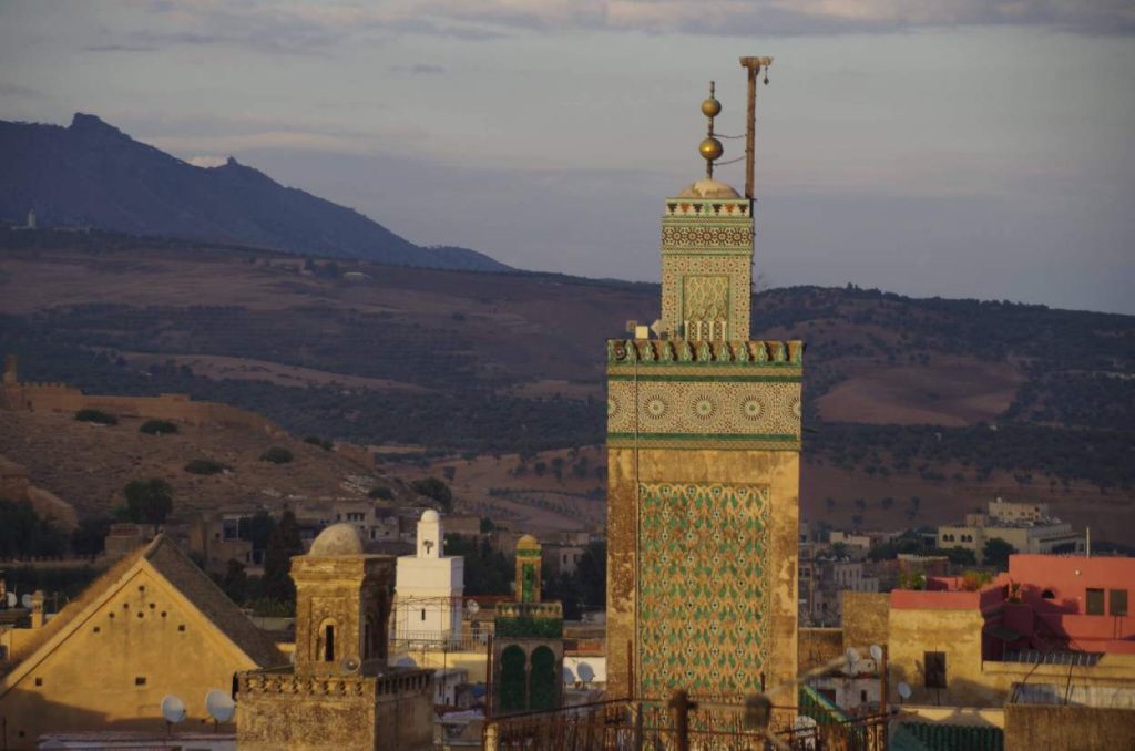 Minarete de Mezquita en Fez