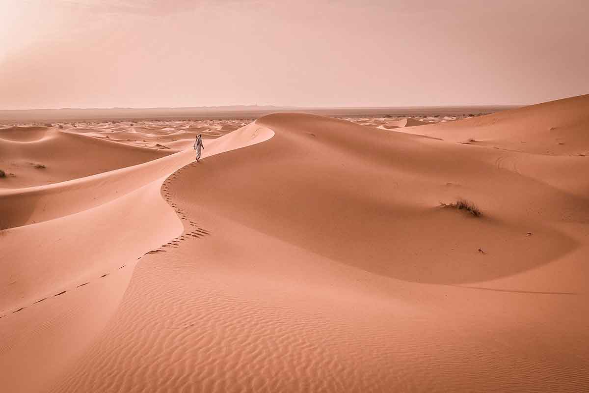 Desierto del Sahara grande como toda china