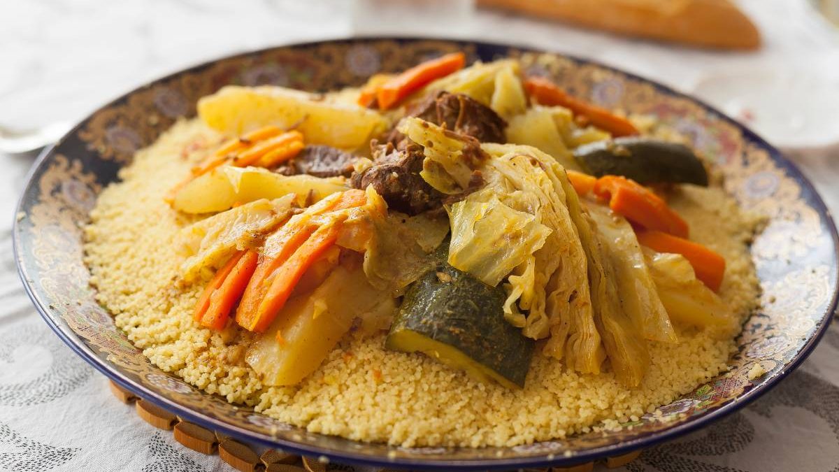 Plato de cous cous marroquí