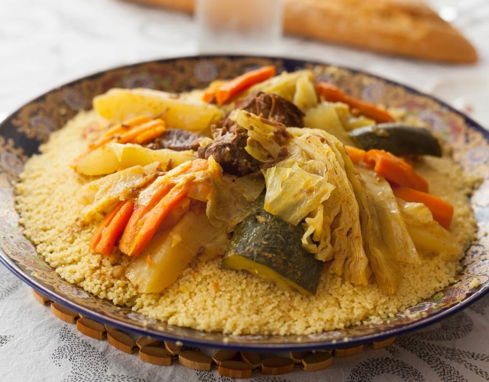 Plato de cous cous marroquí