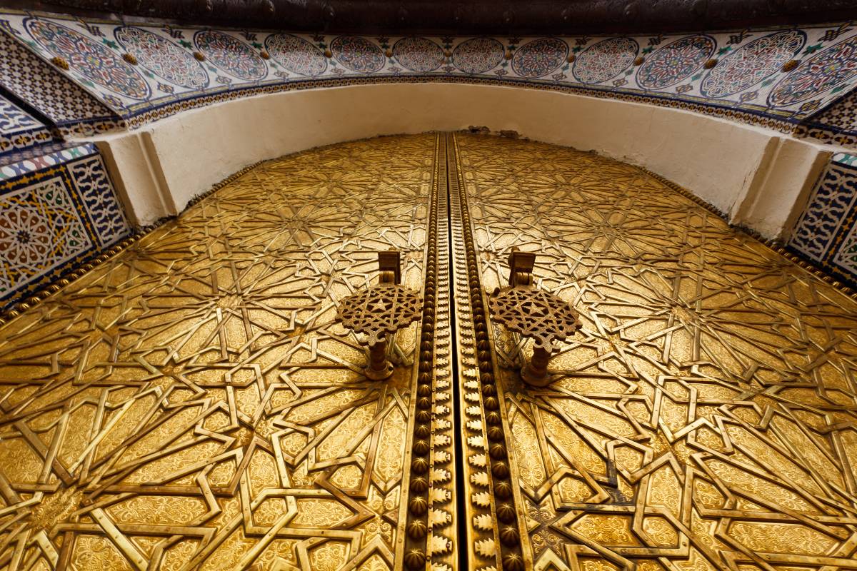 Conoce Dar al-Makhzen, el palacio real de Fez 3 Detalles puerta del palacio de Fez