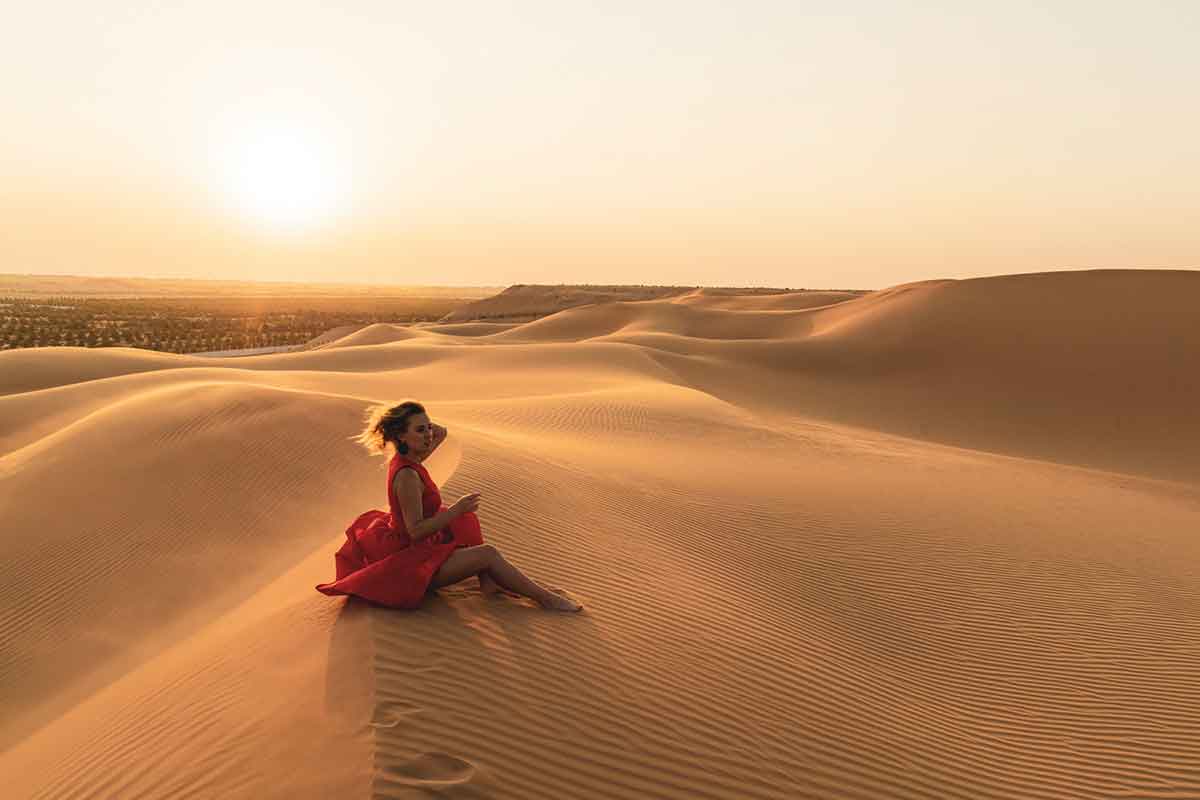 Desierto de dunas cerca de Marrakech