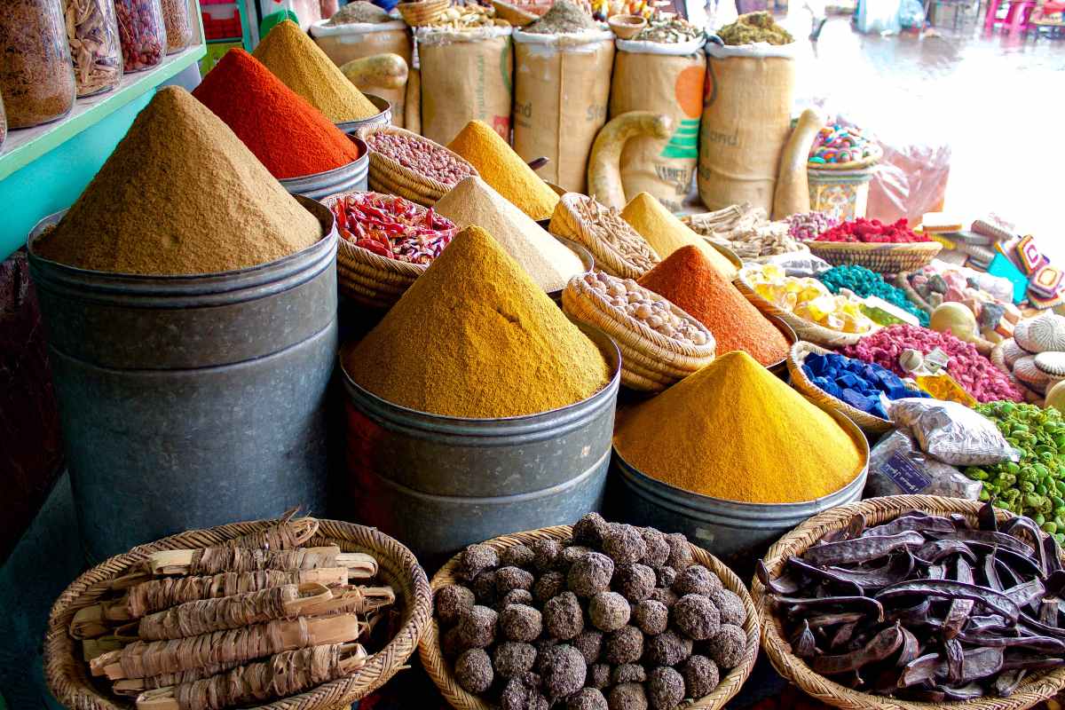 Zoco de especias en Marruecos