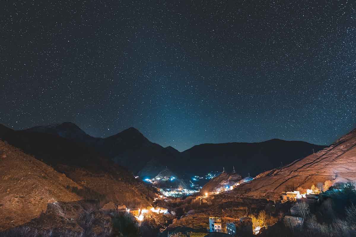 Turismo astronómico en Marruecos: 4 lugares 4 Noche estrellada en el atlas