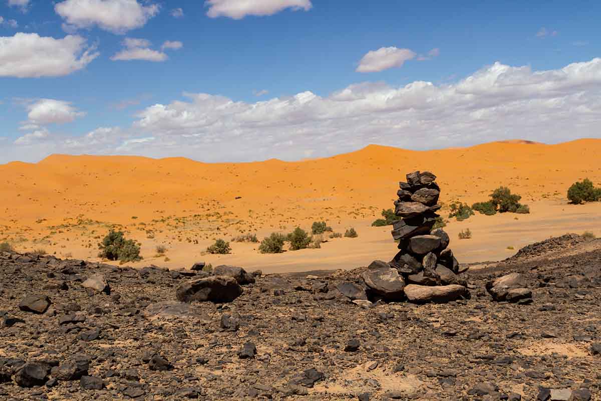 Desierto negro de Marruecos