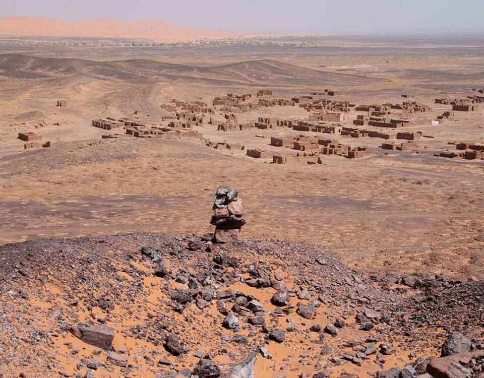 Desierto negro de Marruecos