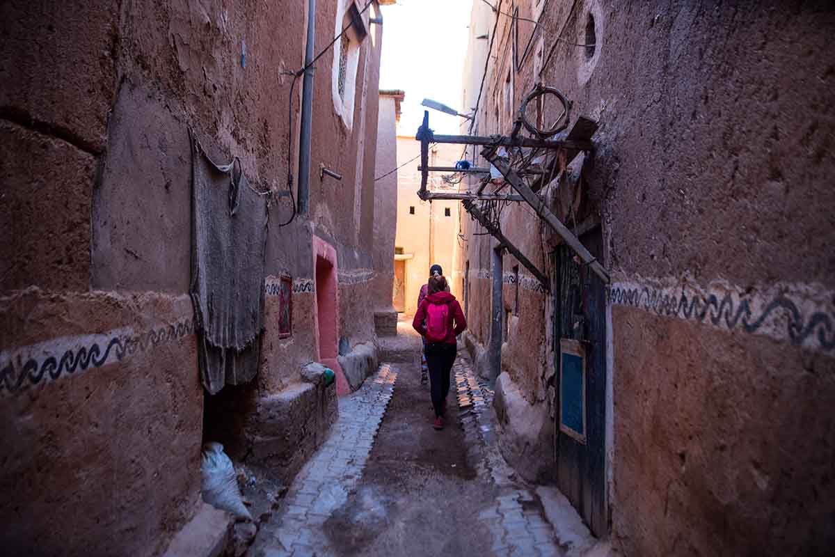 Interior de la Kasbah de Taourirt