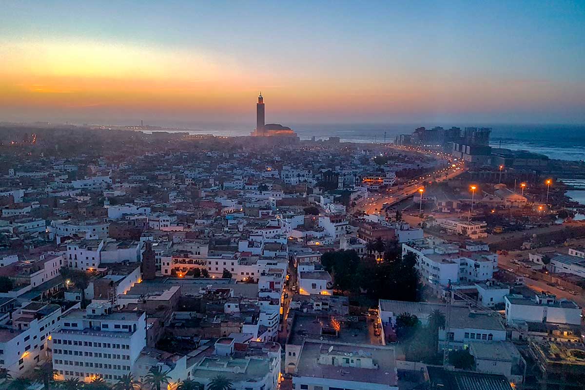 Vista panorámica de Casablanca