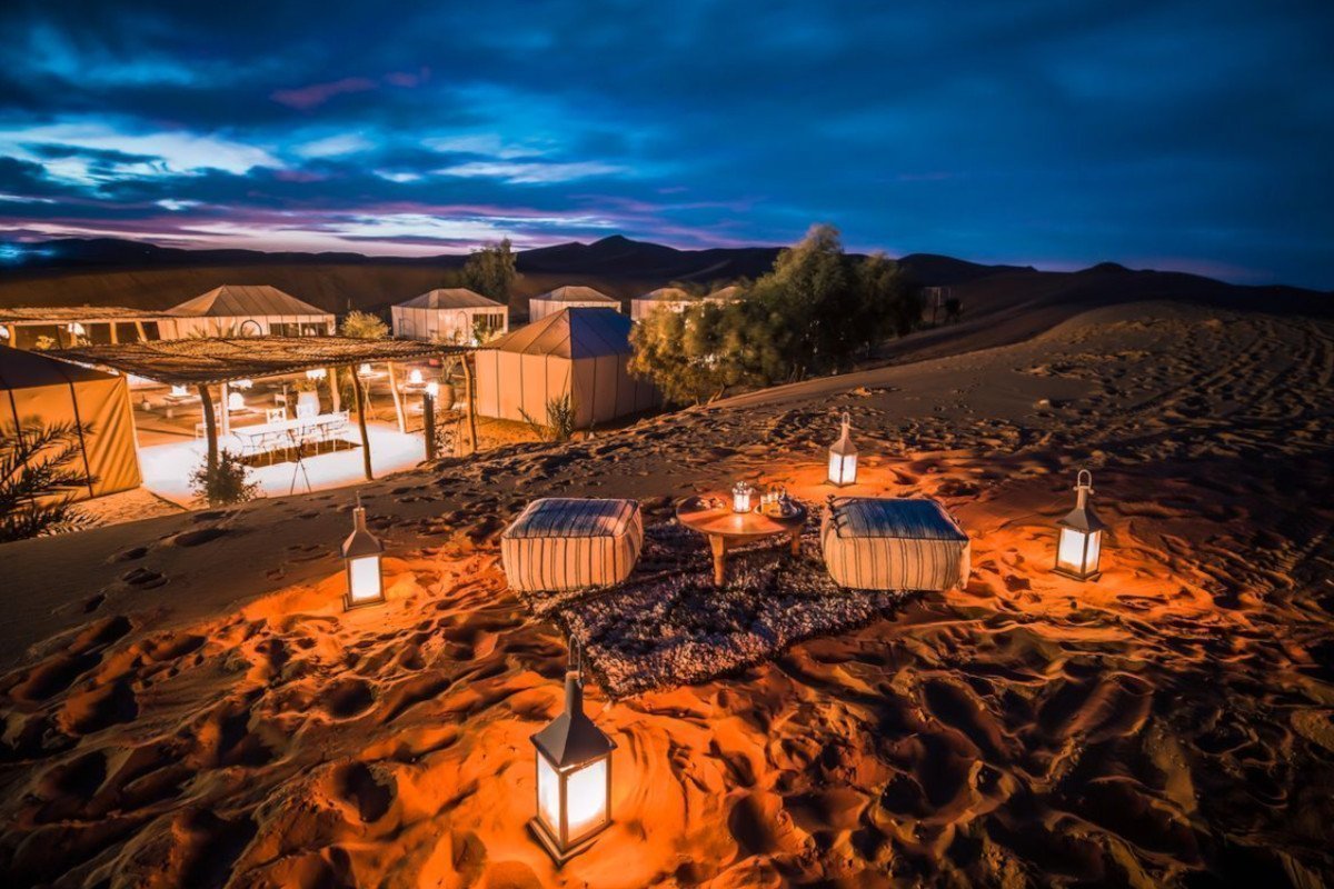 ¿Hoteles de lujo en el desierto de Merzouga? Sí, y estas son algunas ideas 3 riad serai lujo merzouga
