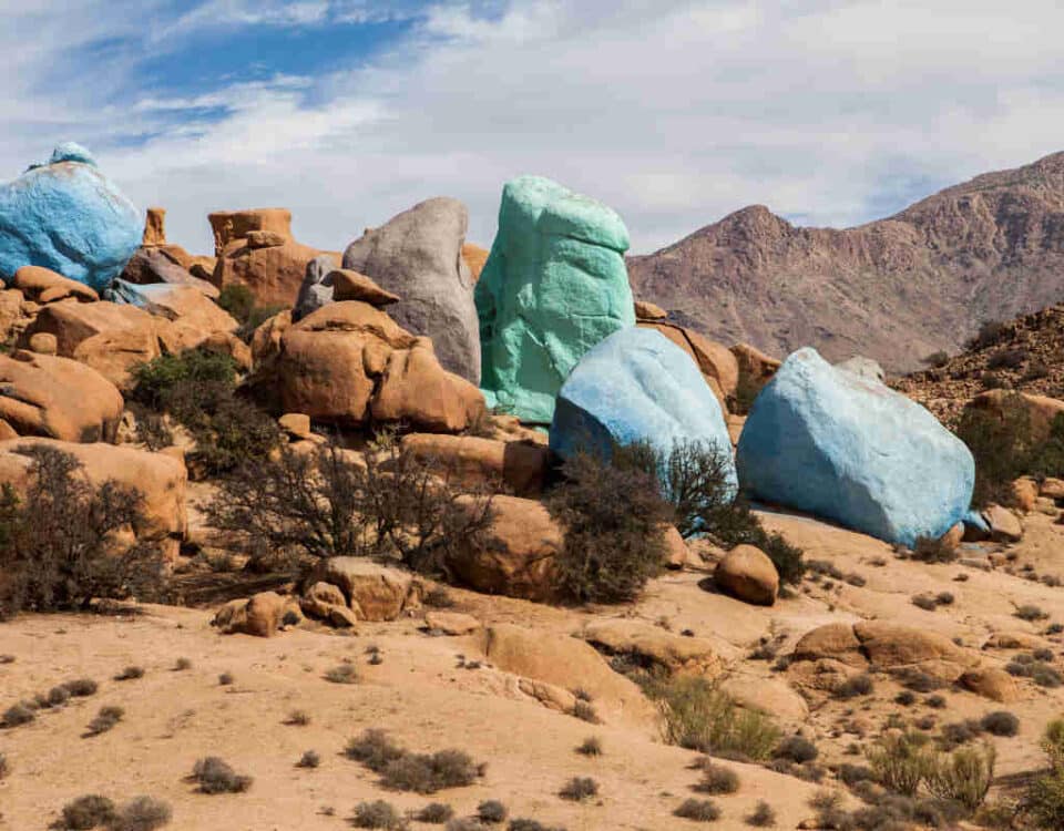 Rocas pintadas en el Anti Atlas, Tafraoute